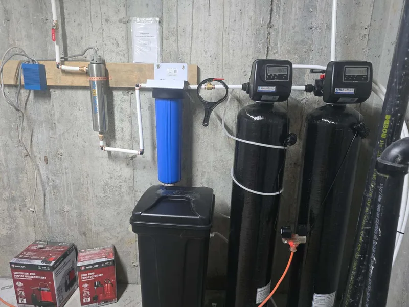 Whitchurch-Stouffville Installation Water Softener + Iron Filter + Water Purifier Set: Installation detail 15 from this completed project.