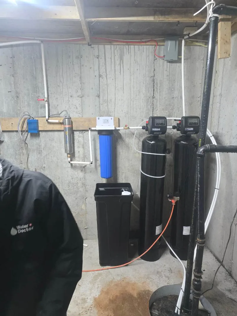 Whitchurch-Stouffville Installation Water Softener + Iron Filter + Water Purifier Set: Installation detail 9 from this completed project.