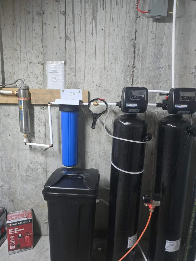 Whitchurch-Stouffville Installation Water Softener + Iron Filter + Water Purifier Set: Installation detail 16 from this completed project.