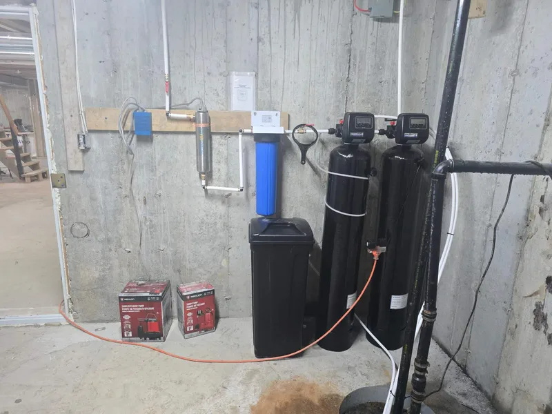 Whitchurch-Stouffville Installation Water Softener + Iron Filter + Water Purifier Set: Installation detail 14 from this completed project.